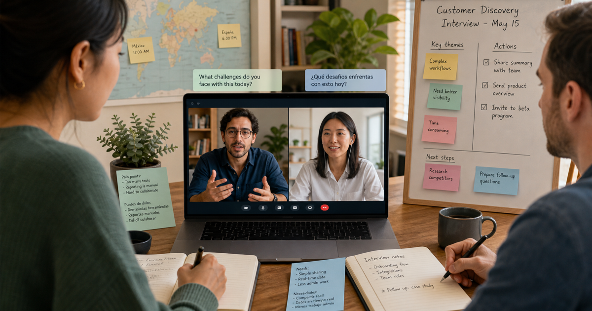 How to Run a Customer Discovery Interview Across Languages (Questions ...