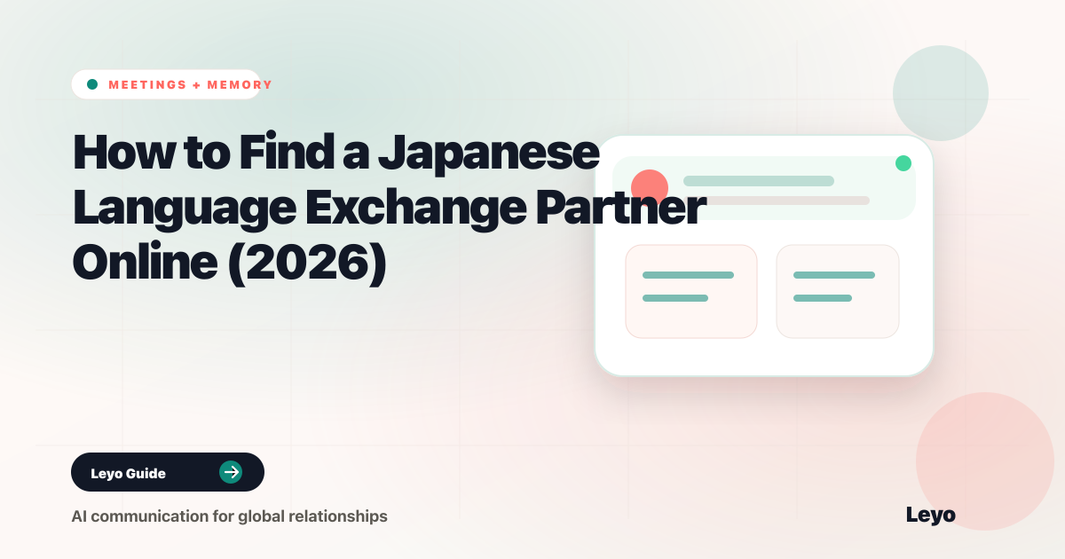 How to Find a Japanese Language Exchange Partner Online (2026)