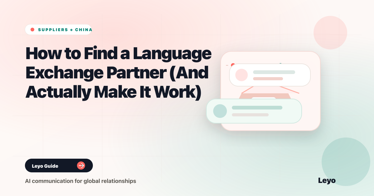 How to Find a Language Exchange Partner (And Actually Make It Work)